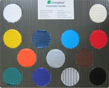coroplast color card